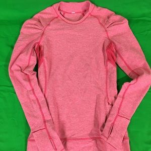 Lululemon pink active long sleeve top